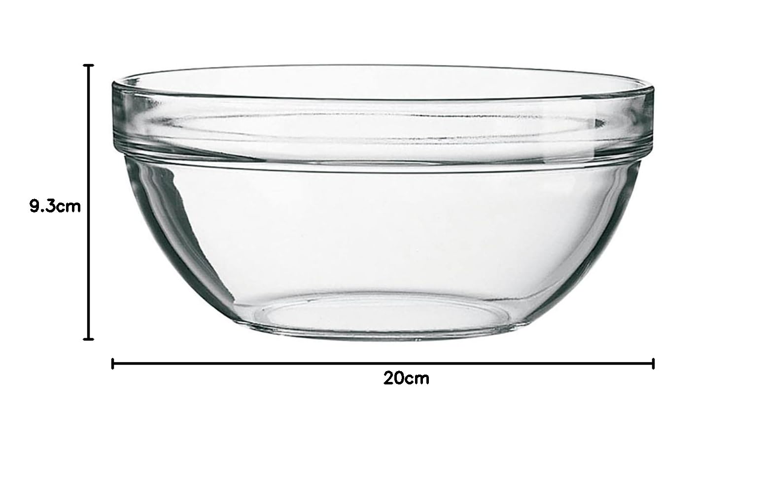 Coppa Pompei Bormioli BOR250P20 | Vetro Impiallacciabile | Diametro 20cm | Per Casa E Cucina