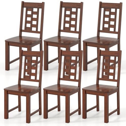 NAFORT Lattice High Back Solid Wood Chair