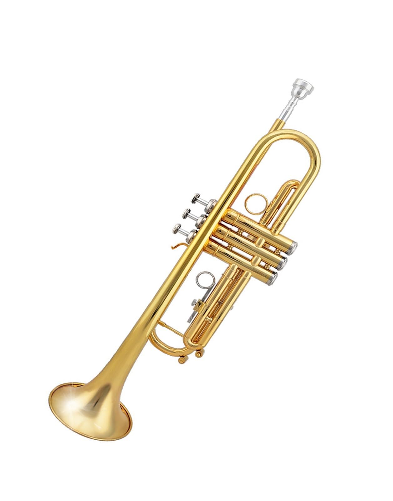 trąbka instrument Trąbka z ustnikiem z brązu fosforowego w teście B-dur dla początkujących