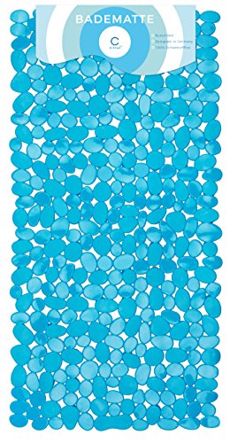Preisvergleich Produktbild Circul Badewannenmatte 70 x 35 cm blau Steinoptik modern