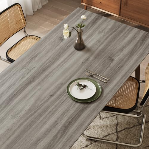 VaryPaper Papier Peint Imitation Bois Gris Marron 40cmx200cm Papier Adhesif pour Meuble Vintage Rouleau Adhesif Decoratif Stickers Meuble en Bois pour Porte Armoire Adhesif Plan de Travail Cuisine