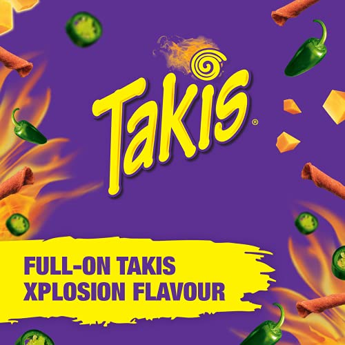 Takis Xplosion Tortilla Chip Snacks, Zesty Nacho Cheese Flavour, 280G Bag #TOP1