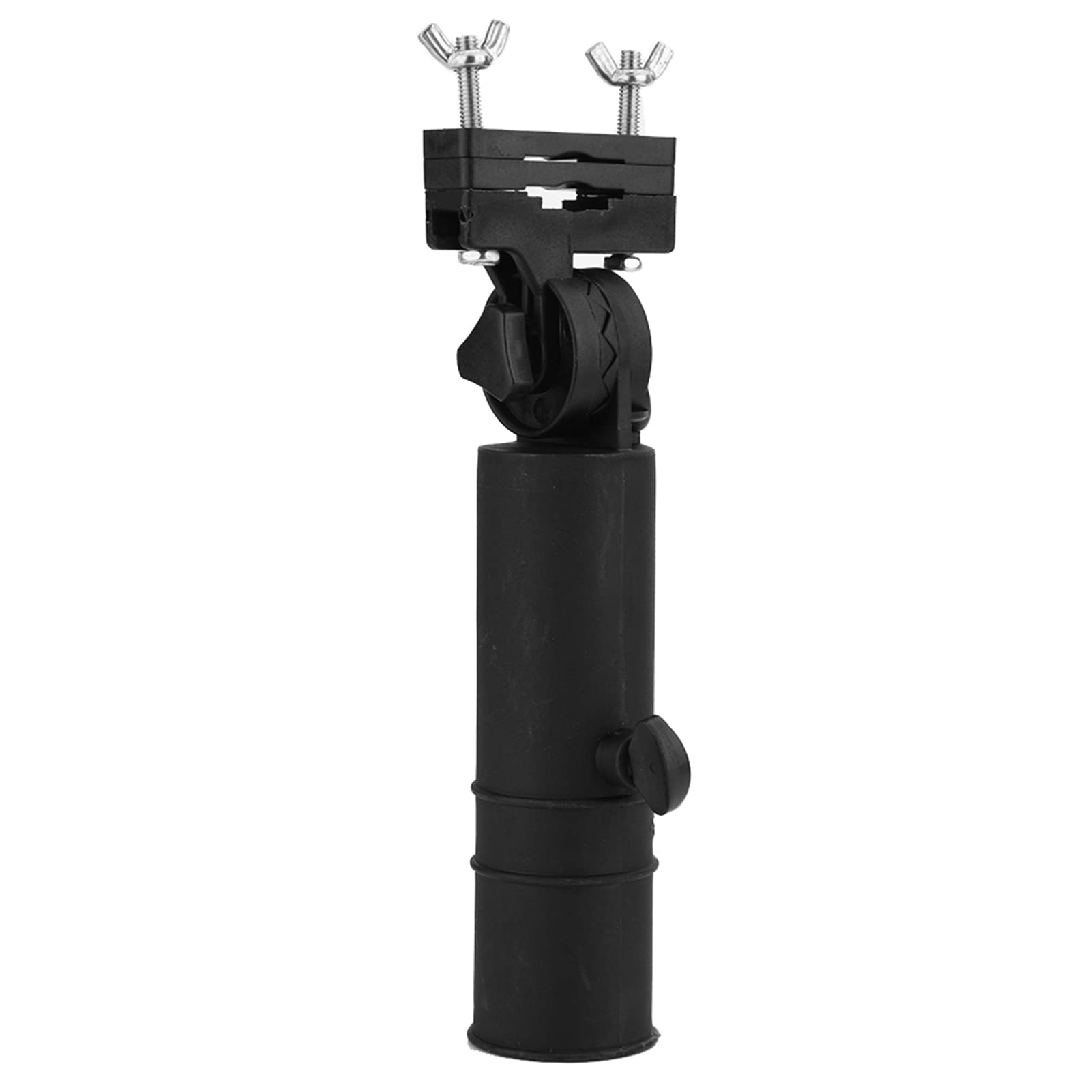 Soporte para Paraguas de Golf, Ajustable, Negro, Resistente, Fácil de Instalar, Portátil para Carrito de Golf, para Viajes y Deportes al Aire