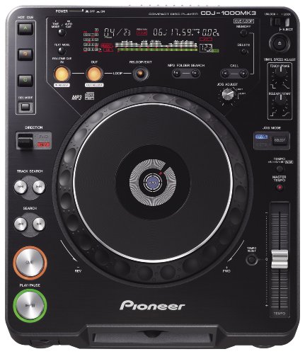 Controlador digital de CD CDJ-1000 MK3 de Pioneer, en negro