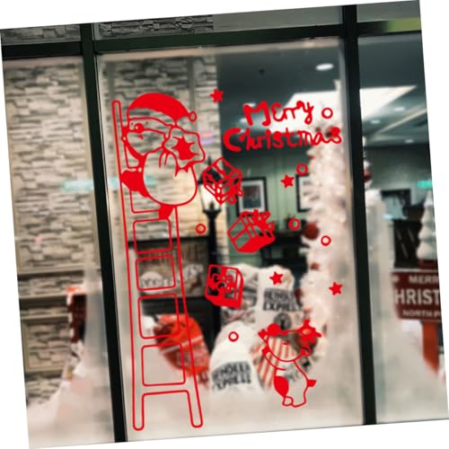 Sticker de pared Santa Claus Navidad 70x50cm PVC miniatura 6