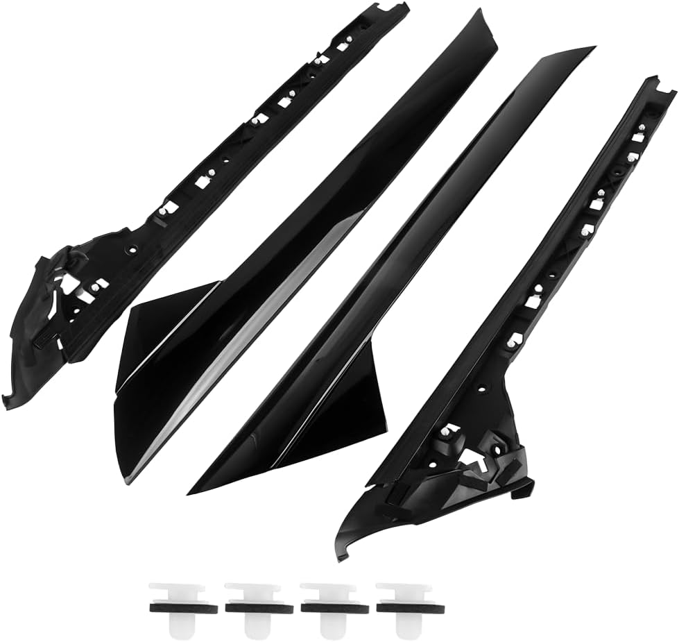 4 Pcs Windshield A-Pillar Trim Panel Kit for Ford Explorer 2011-2019 | Front Left Right Outer and Inner Side | Replaces BB5Z7803137AA, BB5Z-7803137-AB, BB5Z7803137BA