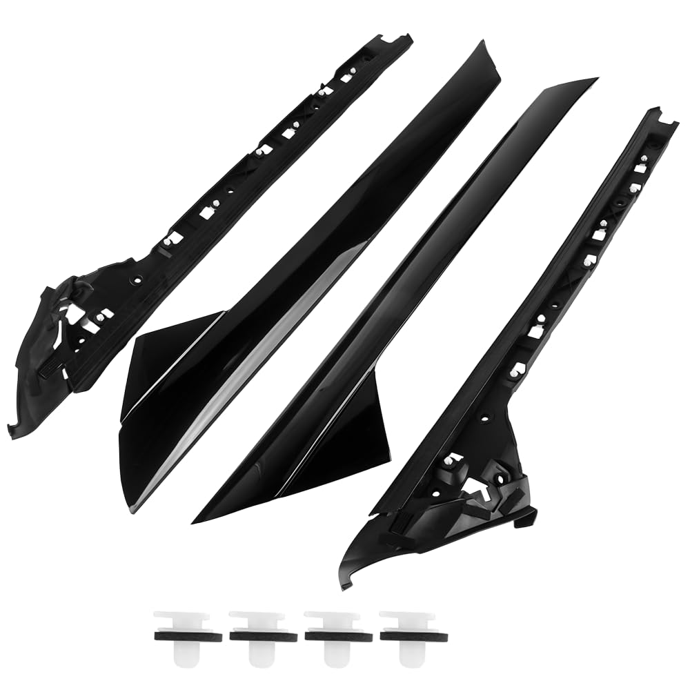 Photo 1 of YOLLKY 4pc Windshield A-Pillar Trim Kit for Ford Explorer 2011-2019