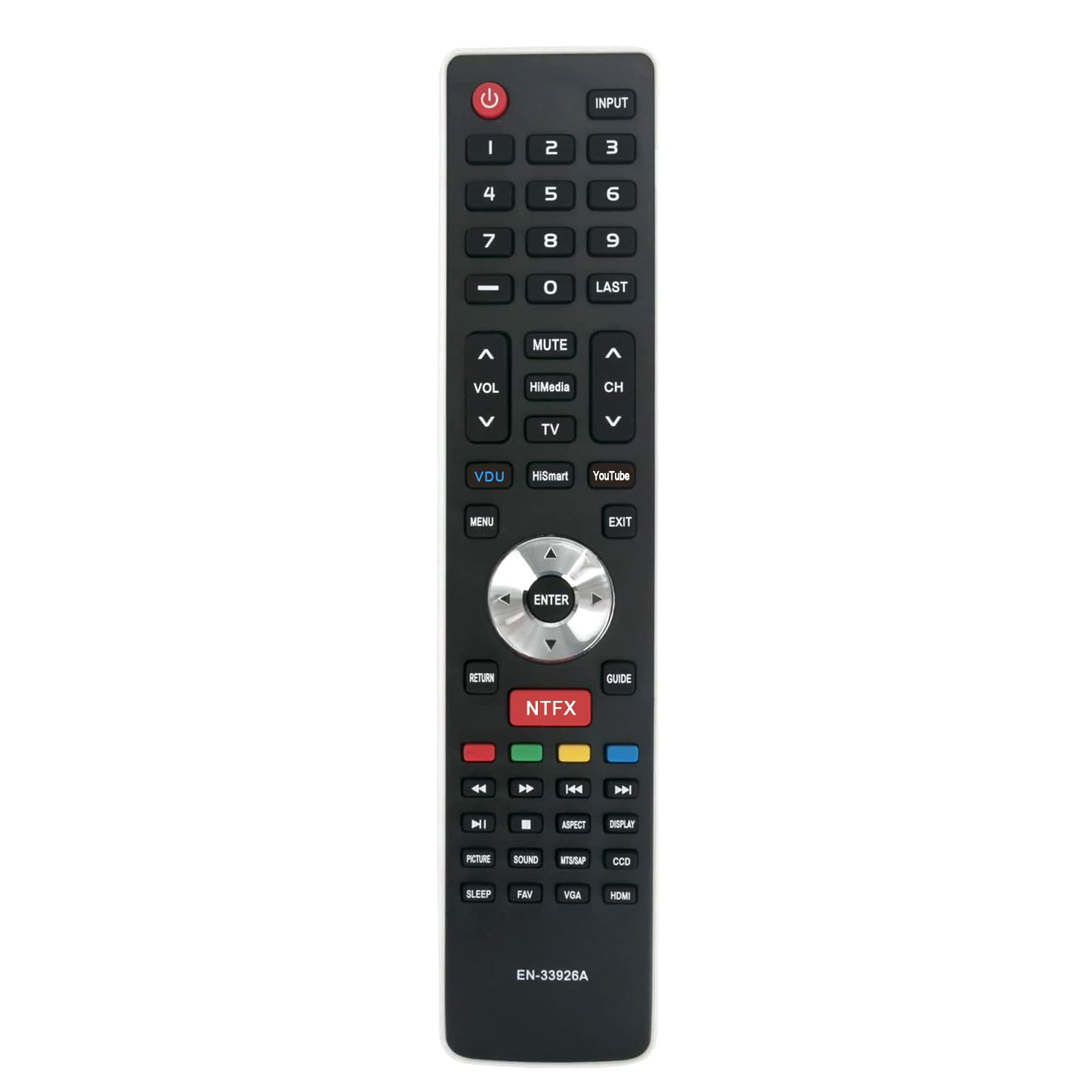 Vinabty新しい交換リモートコントロールen-33922?a en33922?a Fits for HisenseスマートインターネットTV ltdn50?K366gwus lhd32?K366wus ltdn40 Amazon.com: Universal for All Hisense TV Remote, Replacement
