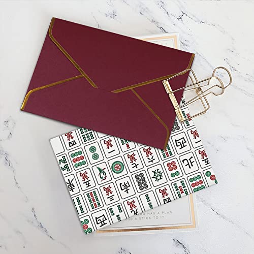 Allgobee Greeting Cards Mahjong-China-Culture-Hipster Envelope Blank Cards Cards For All Occasions,Birthday,Thank You,Wedding #TOP5