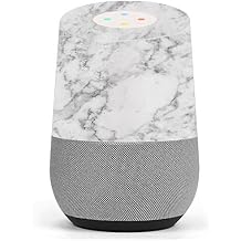 Skin Decal Vinyl Wrap for Google Home Cover Skins Stickers/Grey and White Marble Panel