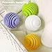 MYBAQ,3 PCS Fabric Softener Dispenser Ball,Ball Dispenser for Fabric Softener,Soft Gel Laundry Balls,Anti-Tangle Laundry Balls for Home,Suitable for All Kinds of Laundry Ball to Clean Clothes, Yellow