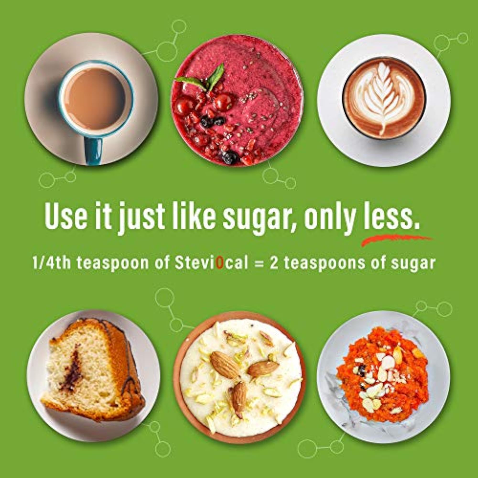 Stevia Sweetener Powder, 200 gm Jar