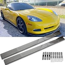 DREAMOTOR 2PCS Universal Car Side Skirts, 78.7" Side Skirts Extension Splitter Lip, Car Rocker Panels Side Skirt Body Kit, Compatible with Honda Civic Toyota Corolla Nissan Altima VW Chevrolet Camaro