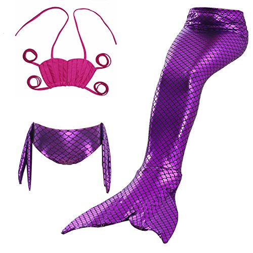 ShiyiUP 3pcs Traje Baño Cuello Hálter Cola Sirena