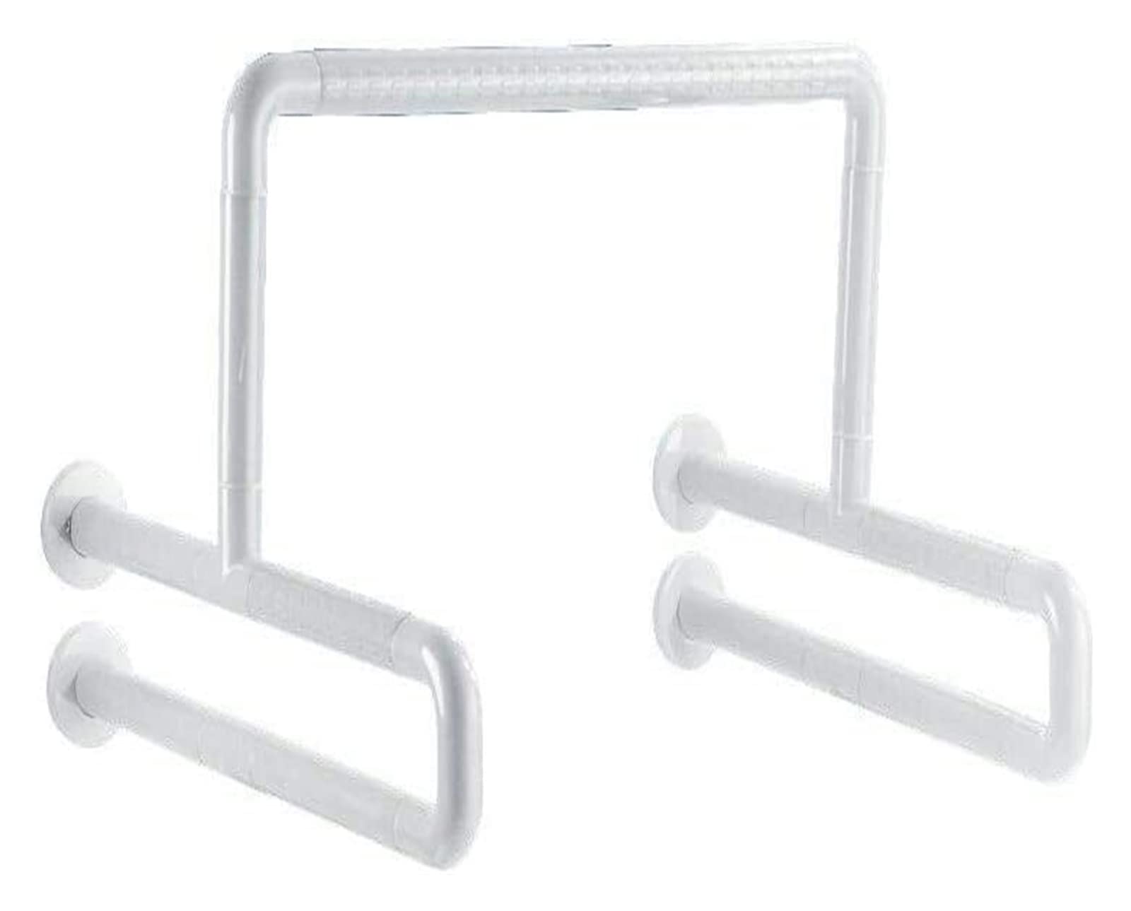 Barras de agarre de nailon sin barreras con ventosa para discapacitados, barra de agarre de acero inoxidable, soporte de seguridad antideslizante (color: a, tamaño: B)