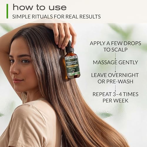 Ella & Eden Hair Growth Oil with Rosemary, Castor & Peppermint 2oz — view 7