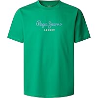 PEPE JEANS T-Shirt da Uomo Eggo N, Verde (Pop Green)