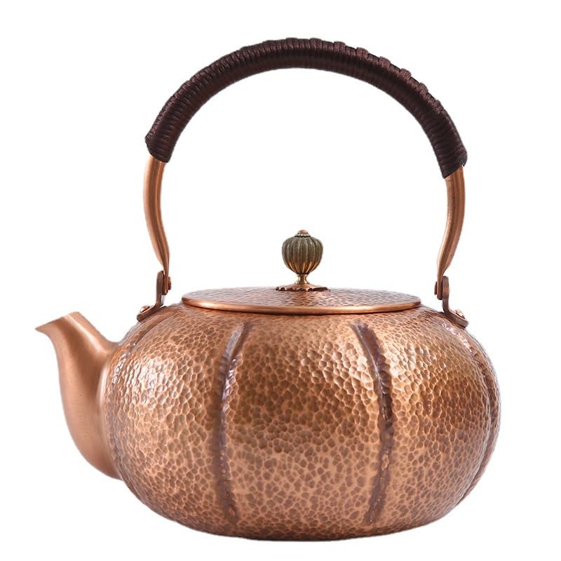1800 ml wzór dyni ręcznie robiony czajniczek piec górny miedziany dzbanek do herbaty turecki dzbanek do herbaty czysty na płytę kuchenną miedziany czajnik do herbaty płyta kuchenna