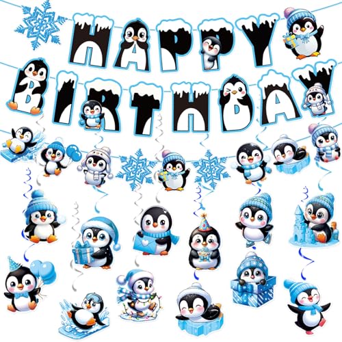 Penguin Birthday Party Decorations Set
