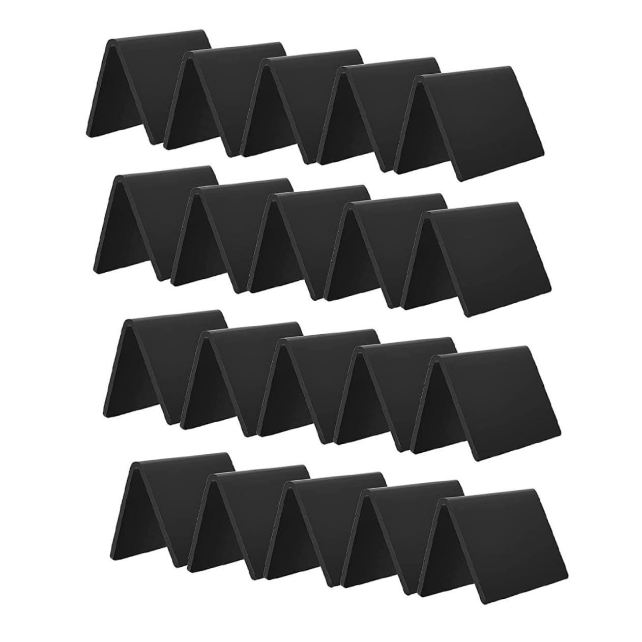 MAGICLULU 20 Piezas Señalización Pizarra De Mensajes Mini Pizarra Acrilica Signo Cuadrado De Pizarra Cartel De Pizarra De Mesa Letrero De Tablero De Sándwich Notas Acrílico Tridimensional