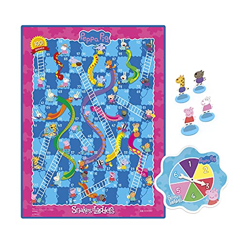 Peppa Pig Schlangen und Leitern Brettspiel