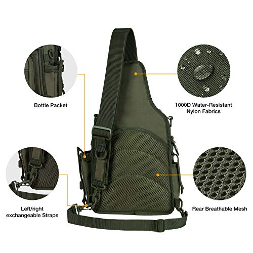 image for Piscifun Water-resistant Outdoor Tackle Bag Single Shoulder Fishing Ta