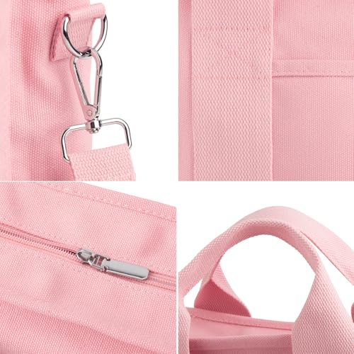 Image of IwIeIaIrI Small Tote Bag for Women,Canvas Mini Tote Bags with Zipper and Multi Pockets,Kids,Girls,Friends Gift 2026