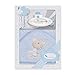 Interbaby Cape du Bain 400 GSM Coton Terry + Thermomètre Modèle Love You Bleu 100 x 100 cm