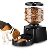 alimentador de gatos caseiro ❤ PANEL DE CONTROL LCD ❤ El comedero Automático tiene una pantalla LCD bien legible que le permite establecer el tiempo y la cantidad de la dieta y registrar la dieta de su mascota. Con la función de memoria, puede ejecutarse automáticamente a la misma hora todos los días.