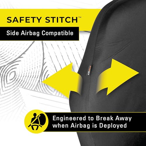 Body Glove 22-1-70331-9 Hyper Fit Universal Bucket Seat Cover for Cars, Sedans, SUVs, Neoprene, Black, 1 Seat Cover