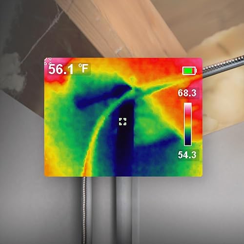 Miniatura 6 de Klein Tools Cámara de imágenes térmicas recargable TI250, la cámara muestra más de 10,000 píxeles con 3 paletas de colores, puntos de temperatura