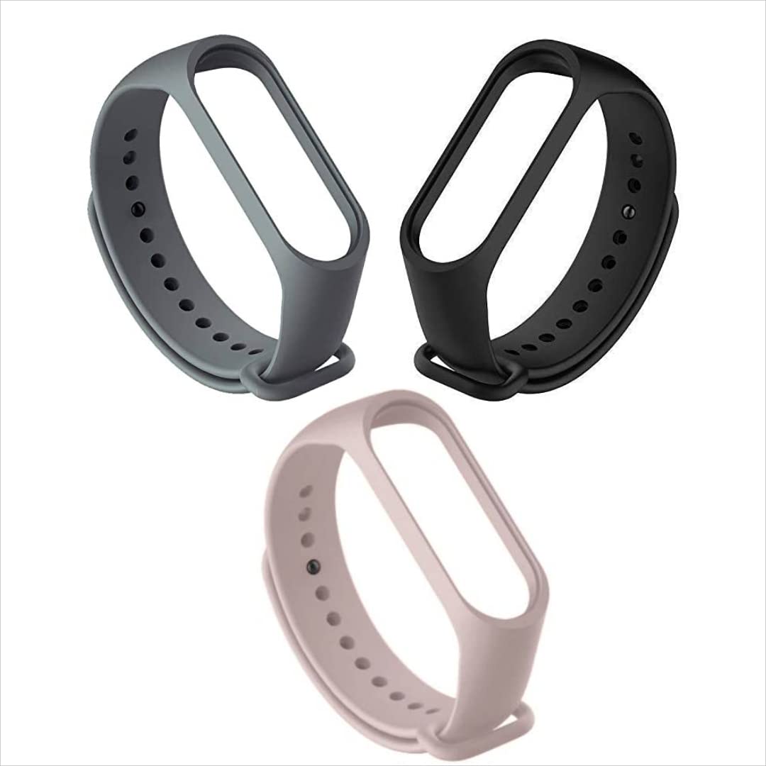 Inefable® Mi Band 3 & 4 Strap Band Wristband Strap Compatible with Mi Band M3 & M4 Original Device Not Included |