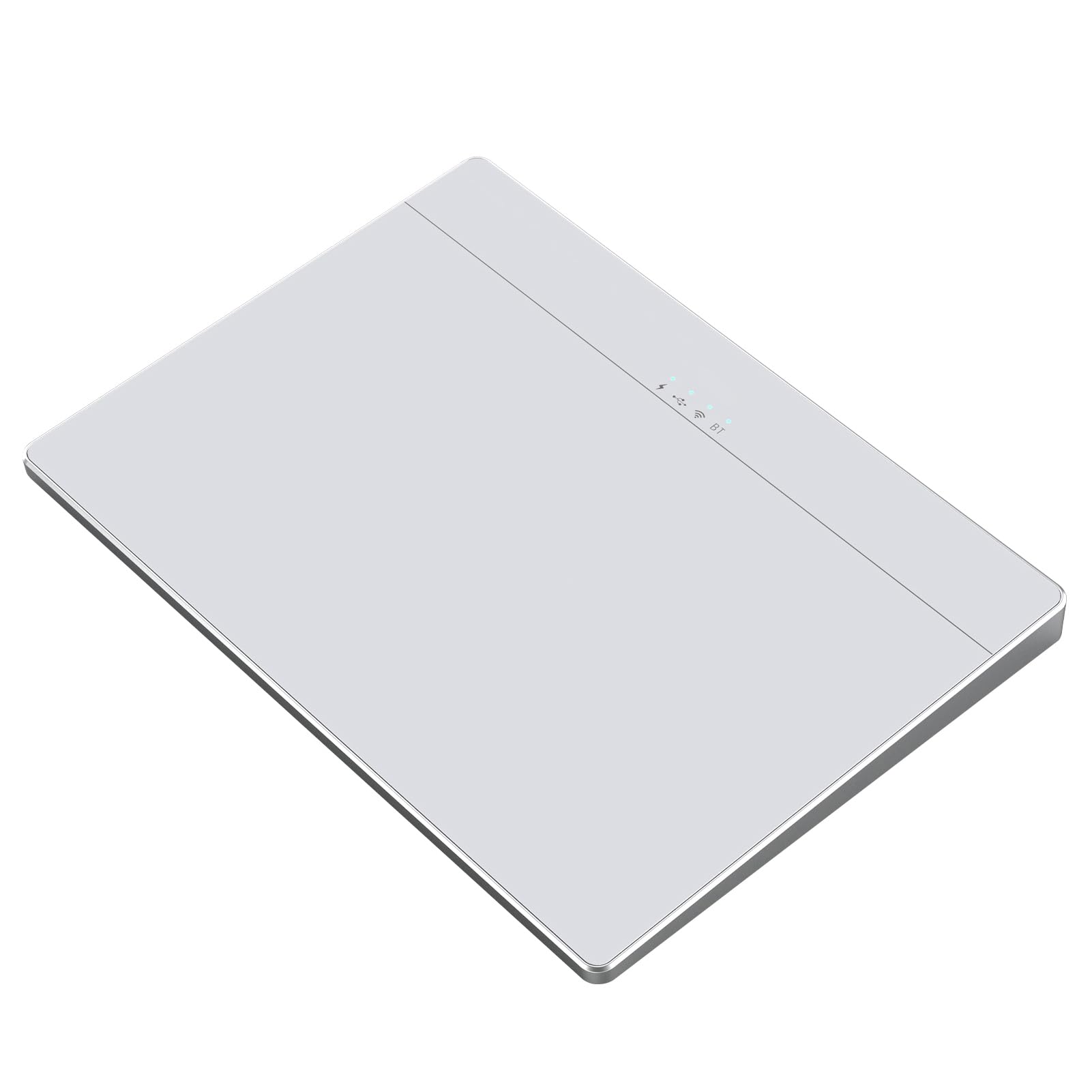 Bisofice T02 Wired and Wireless Touchpad 2.4G &BT & USB Ultra Slim Tempered Glass Surface Design Portable Trackpad Multi-Touch Navigation for Desktop Computer Laptop PC User