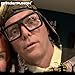 grinderPUNCH Thick Square Frame Clear Lens Glasses Eyeglasses Super Oversized Fashion and Costume - Matte Black