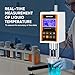 Digital Rotary Viscometer with 4 Rotors and Temperature Probe, Lab Viscosity Meter with Data Output Inks, Paints, Coatings, Adhesives, Greases, Cosmetics 10-2,000,000Mpa.S, Accuracy:±3.0% NDJ-8S