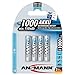 Ansmann 1x4 NiMH batterie 1000 Micro AAA 950 mAh