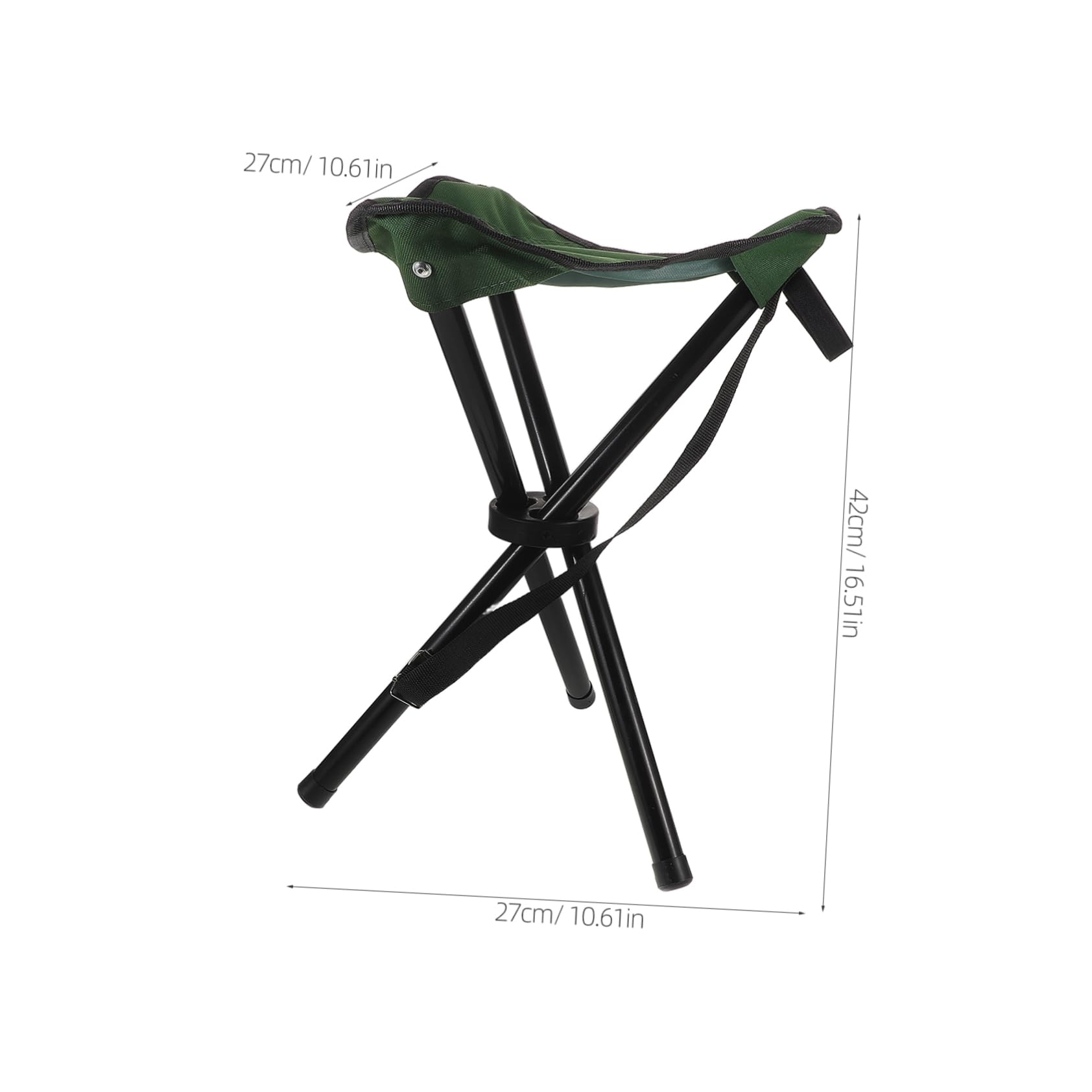 Toddmomy Portable Folding Stool for Camping Fishing Hiking Lightweight Heavy Duty Outdoor Chair with Quick Folding Mechanism Compact Storage Durable Construction for Picnics and Gardens