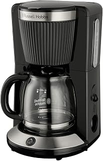 Russell Hobbs Filterkaffeemaschine Brontë Schwarz, 1,25 l, 10 Tassen