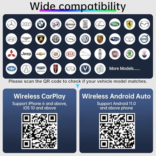 Image of Tobo Ai Box Wireless CarPlay Adapter Auto, Neflx /Yo-Tube /TikTok Vehicle Level Chip Stable Connect HD Navigation 3-in-1 Magic Box Split-Screen & Mirroring Magic CarPlay (4GB RAM+32GB ROM TD-1522WA