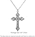 Fashion Vintage Cross Pendant Necklace for Women Men Gift Long Chain Punk Goth Jewelry Accessories Choker Gothic Deft and Attractive