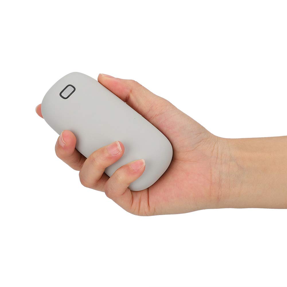 Mini scaldamani elettrico USB con doppio lato e controllo della temperatura, scaldamani portatile per esterni, ufficio e classe, batteria da 4000 mAh, 50-60 °C