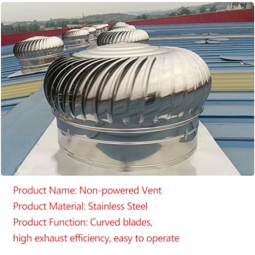 Ventilador de turbina de acero inoxidable para eliminar humos e inclemencias en tejado 4