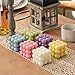 Konrisa Cube Candle Molds, 6 Cavity 3D Bubble Silicone Molds for Candles Making, Cake Mold for Baking Chocolate Dessert Mousse Cake Ice Cream and Making Soap Wax