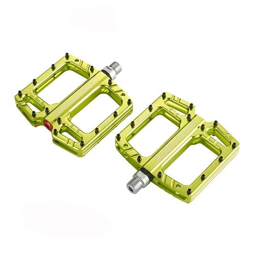 JIASHUNHE Bike Pedals Mountain Bike Pedal Aluminum Alloy Non-slip Foot Pedals Dirt Slope Road Lightweight Accessories(Green)