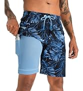 APTRO Men's Swim Trunks with Compression Liner 9