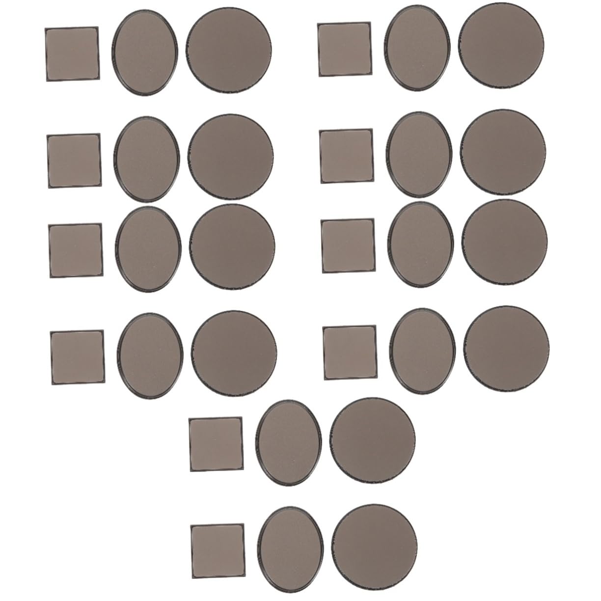 SHINEOFI 5 Set Kit Per La Creazione Di Sigilli Tampone Pastiglie Fabbricazione Scrapbooking Costume Timbro Del Stampaggio Chiaro Goffratura Plastica Black 6 Pezzi*5