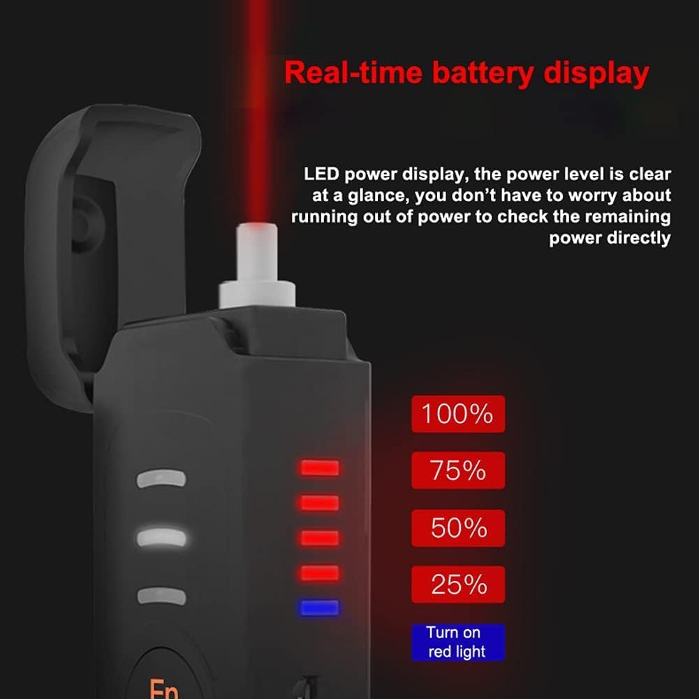 Tester per Fibra Ottica FTTH, Localizzatore Visivo di Guasti 15 km, Laser Fibra ottica con Interfaccia FC/SC/ST 2,5 mm, 3 Livelli Regolabili, USB, Manutenzione Rete in Fibras Ottica