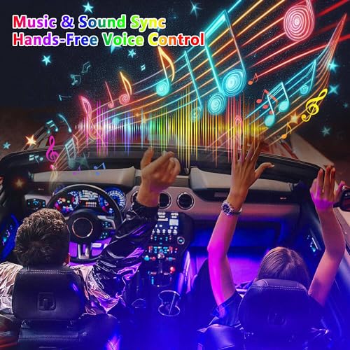 Image of VASTFIRE Starlight Headliner Kit 1000 Piece 0.03in*13.1ft 32W Twinkle & Meteor Dual-Engine 200 Shooting Stars RGBW Fiber Optic Lights Music Sync, DIY Interior Roof Ceiling for SUV /Truck /Jeep
