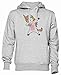 Taponando Unicornio Camisa Cadera Salto Salto Actitud Gris Sudadera con Capucha Unisexo Hombre Mujer Grey Hoodie Unisex Men's Women's