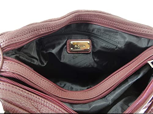 Concealed Carry Cross Body Leather Gun Purse Right/Left Hand Draw 7082Wine #TOP5